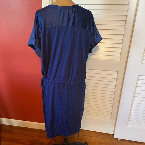 EASYWEAR BY CHICO’S | admiral blue military popover dress NWT $60 size 3 or L - Picture 4 of 6